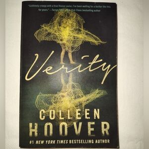 'Verity' Book Cover in Black and Gold